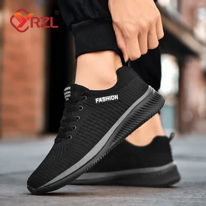 YRZL Sneakers Men Running Shoes Lightweight Sport Classical Mesh Breathable Casual Shoes Fashion Non Slip Shoes for Men