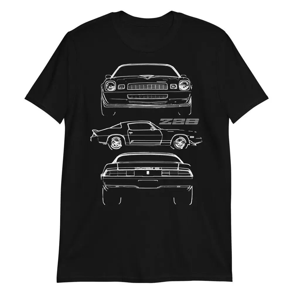1979 Camaro Z28 Collector Car Owner Gift Muscle Cars T-Shirt 100% Cotton O-Neck Summer Short Sleeve Casual Mens T-shirt
