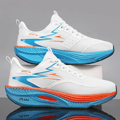 Marathon Sneakers Men Running Shoes Anti-slip Comfortable Racing Carbon Board Training Mesh Tennis Shoes Casual for Women 2026