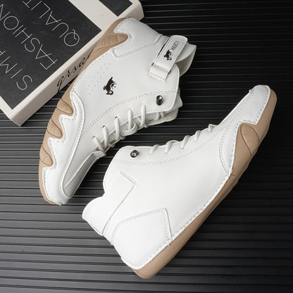 Sneakers for Men Fashion Outdoor Walking Loafers Shoes Comfortable Ankle Boots Luxury Man Shoes 2023 New In Casual Leather Shoes