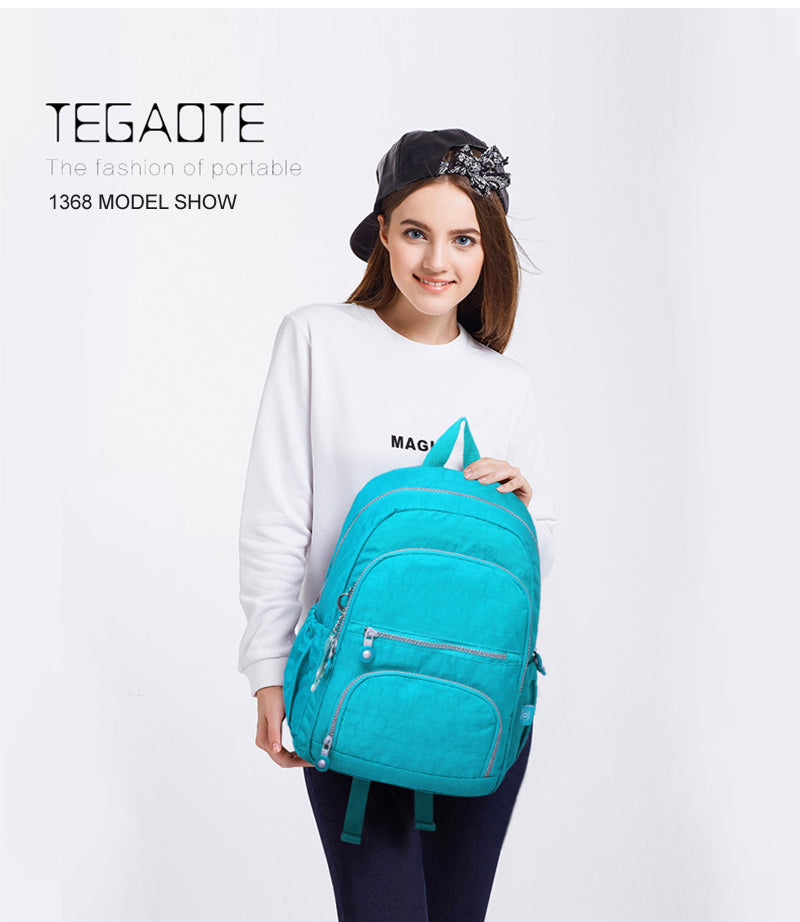 Mochila Feminina School Backpack for Teenage Girl 2025 Travel Back Packs Bag Women Nylon Waterproof Laptop Bagpack