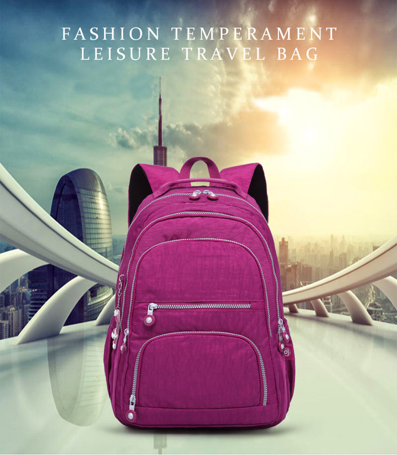 Mochila Feminina School Backpack for Teenage Girl 2025 Travel Back Packs Bag Women Nylon Waterproof Laptop Bagpack