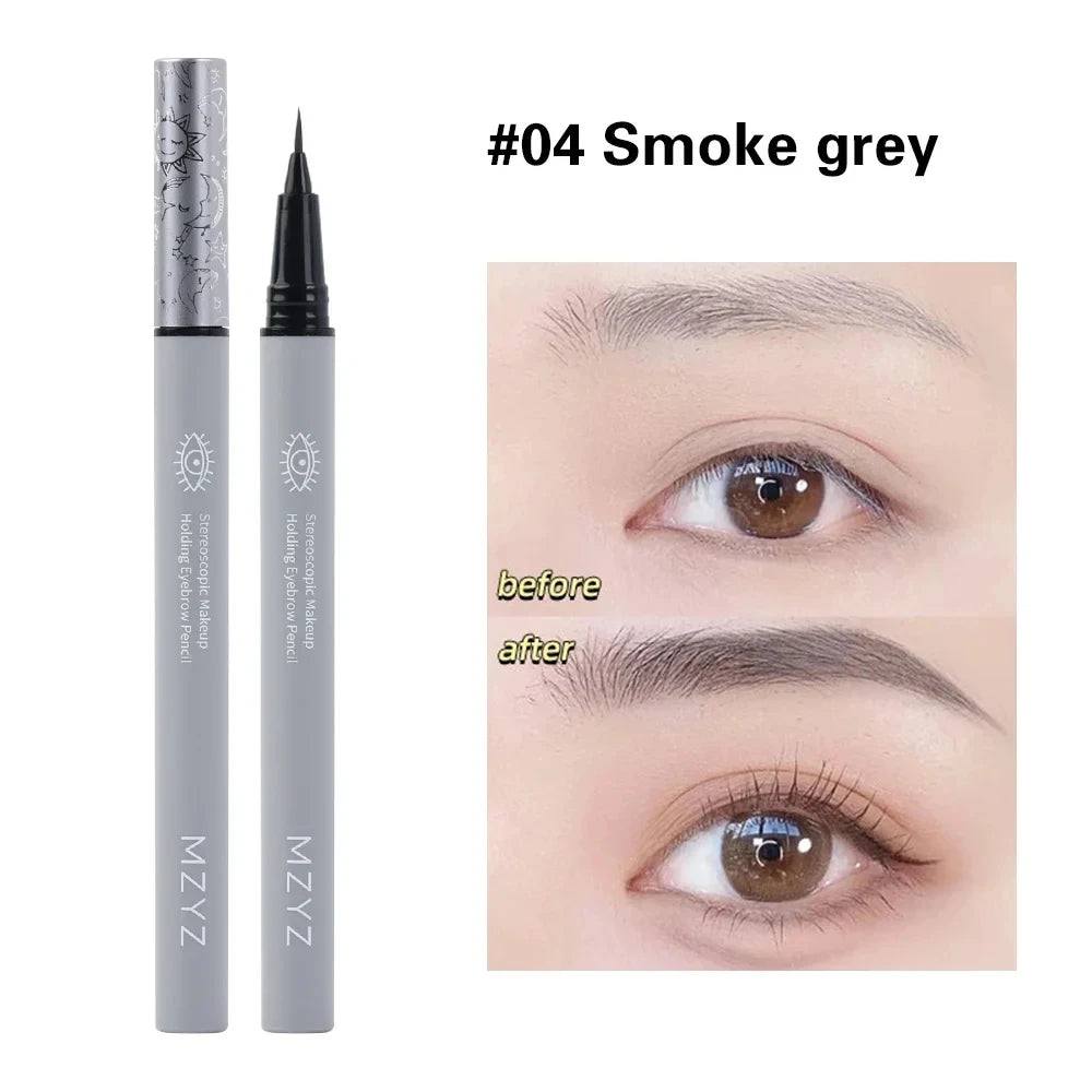 1PCS Ultra-fine Head Smooth Eyebrow Pencil Outline Shadow Lying Silkworm Eyeliner Waterproof Non-smudge Lasting Liquid Brow Pen