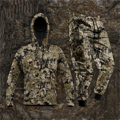 Forest Camouflage 3D Print Hoodies Pants Sets Men's Autumn Sweatshirts Sweatpants Two Piece Suits Outdoor Tracksuit Man Clothing