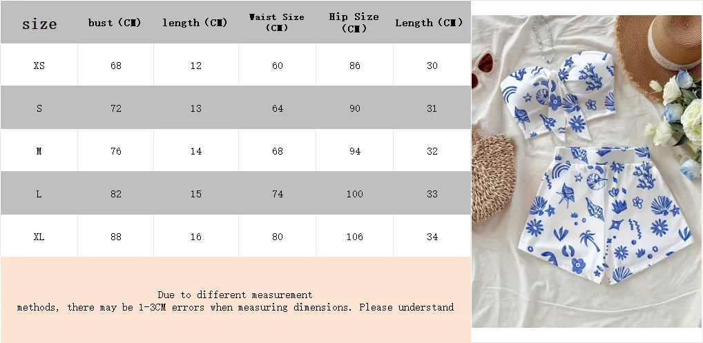 Women's summer casual beach vacation style twisted front top and shorts two-piece set