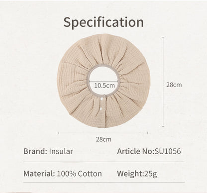 INSULAR 4 Layer Gauze Baby Bibs 100% Cotton Floral Burp Cloths Newborn Skin-friendly Absorbent Infant Towel Breathable 0-1Y