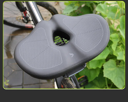 Noseless Bike Seat Cushion for Men Women Extra Padding Comfort Wide Bicycle Seat Oversized Comfortable Saddle for Peloton Bikes