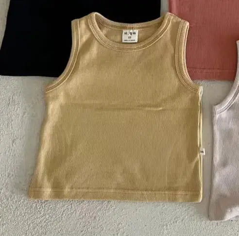 2025 Summer New Baby Sleeveless T Shirts Thin Cotton Boys Versatile Breathable Vest Infant Toddler Girl Comfortable Casual Tops