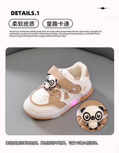 Kid Sneakers 2025 Autumn New Light Up Kid Shoe Trend Boy Sneakers Cute Girl Shoe Fashion Tennis Female Designer Shoe Кроссовки