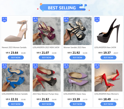 LOSLANDIFEN Women's Open Toe Cross Strap Buckle Wedge Platform Sandals High Heel Chunky Block Heels Dress Party Wedding Shoes
