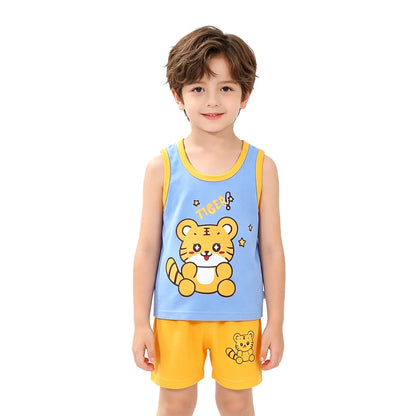 Fashion Kids Clothes Boys Girls Sets Top Shorts 2PCS 100% Cotton Soft Summer Children Baby Cloths T-shirt Shorts Toddler Suit