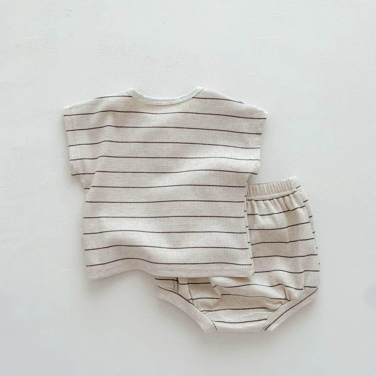 Summer Baby Girls Clothes Set Stripe Boys Infant Clothing Set Top PP Shorts Suit 2PCS Outfits Toddler Baby's Leisure Sports Set