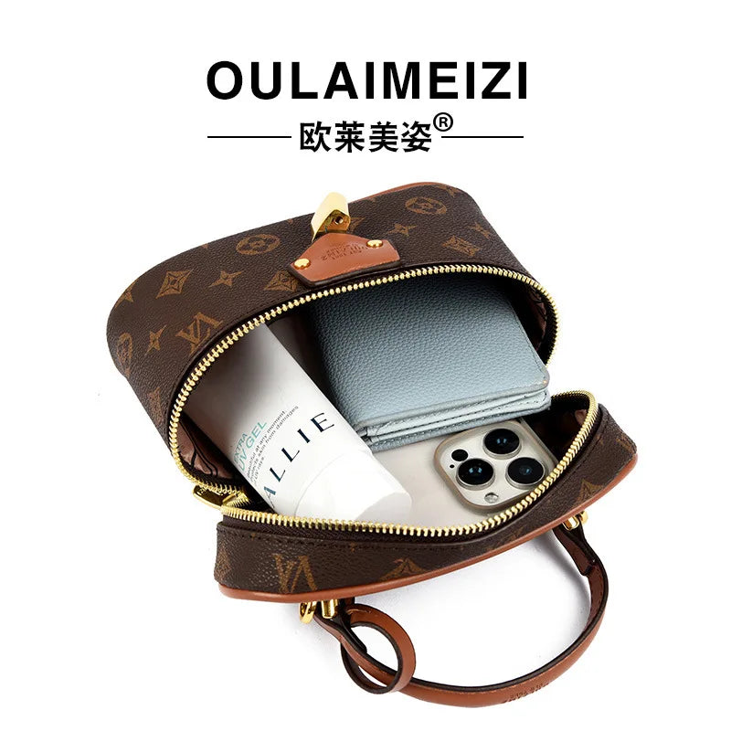 Structured Box Bucket Bag for Women Minimalist Crossbody Purse Elegant Shoulder Hand