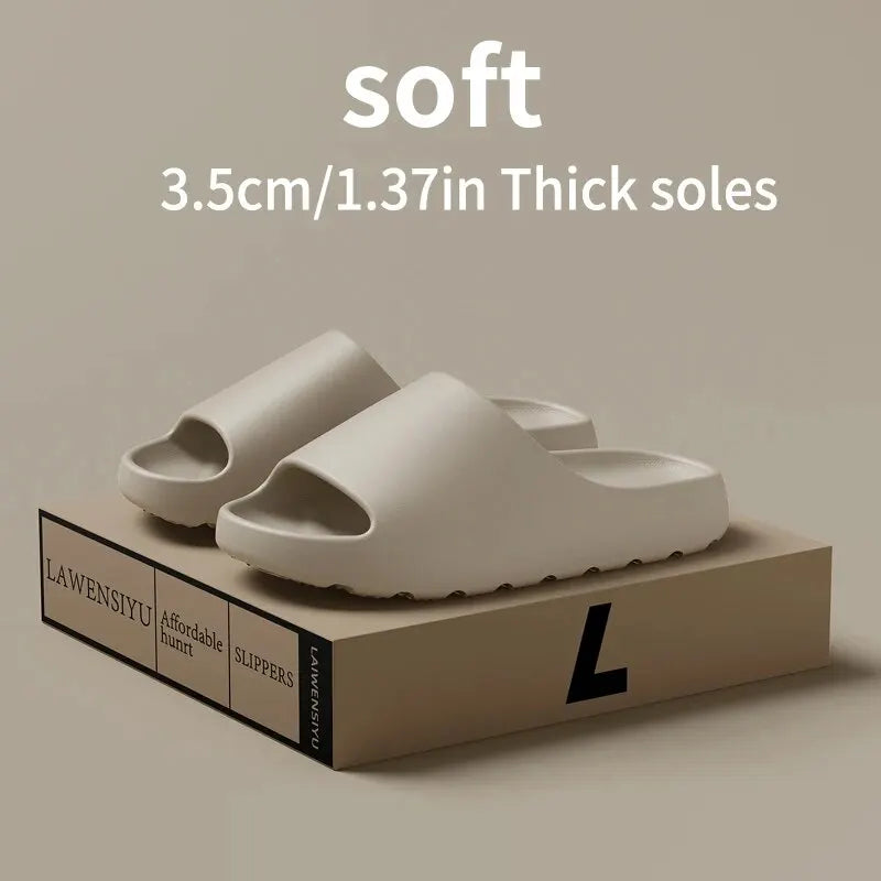 Coconut Slippers Feel like Stepping on Shit Thick-soled Sandals Summer New Non-slip Wearing Sandals（Shoebox not included）