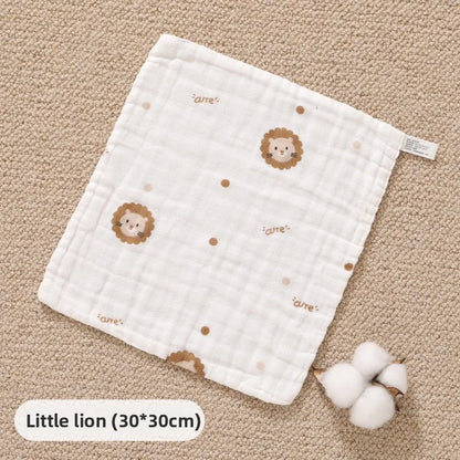 2PCS.Newborn 100% Cotton Gauze Burp Cloths—Ultra-Soft Baby Washcloths.Breathable,skin-friendly, super absorbent&easy to clean.