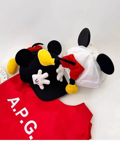 Mickey Baseball Cap Cartoon Design Parody Mickey Cute Creative Big Ear Design Duck Tongue Hat Fashionable And Versatile Cap Toys