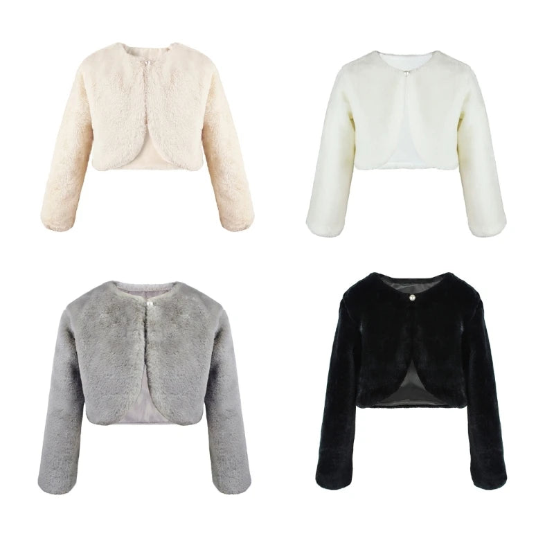 Windproof Girl Coats Spring And Autumn Newborn Padded Jackets Kids Shawls for Evening Parties and Daily Wear