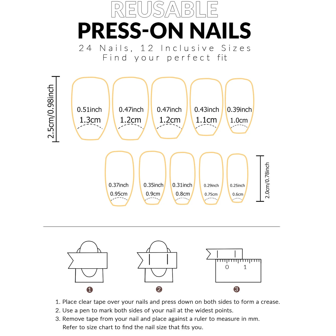 ARTAUG 24PCS Short Press On Nails Square Pink Fingertip White French Trim Press On Nails Full Cover Fake Nails Set Nail