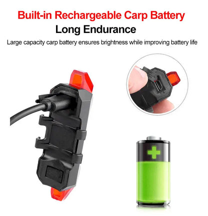 Cycling Bicycle Front Rear Light /Set Bike Defense Flashlight Stick MTB Waterproof Taillight LED Lantern Bicycle Accessories