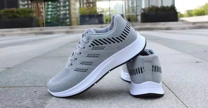 2025 Summer Unisex Mesh Casual Sneakers Outdoor Breathable Light Lace Up Casual Shoes for Men Flat Walking Training Sports Shoes