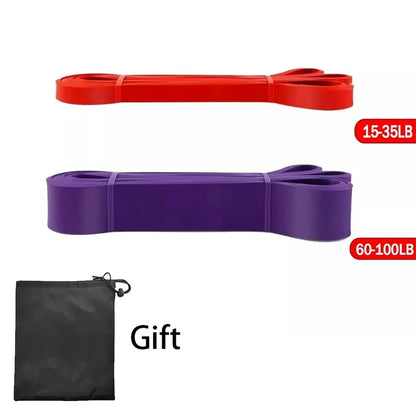 Resistance Bands Exercise Elastic Band Home Yoga Gym Equipment Accessories Sports Power Pull-Up Assist Band Bodybuilding