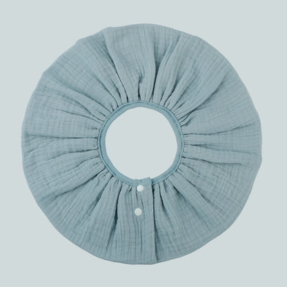 INSULAR 4 Layer Gauze Baby Bibs 100% Cotton Floral Burp Cloths Newborn Skin-friendly Absorbent Infant Towel Breathable 0-1Y