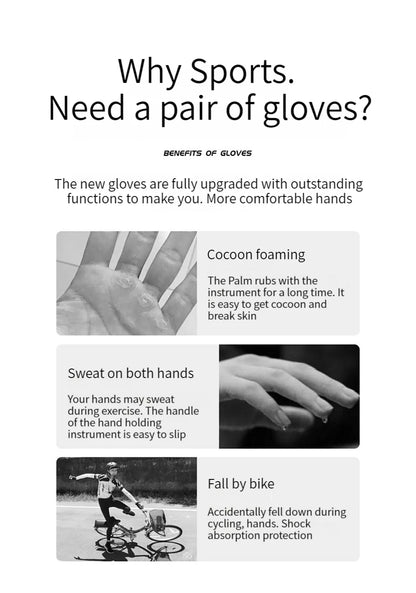 GTUBIKE 1 Pair Gym Body Building Training Fitness Gloves Sports Weight Lifting Exercise Slip-Resistant Gloves for Yoga Gloves