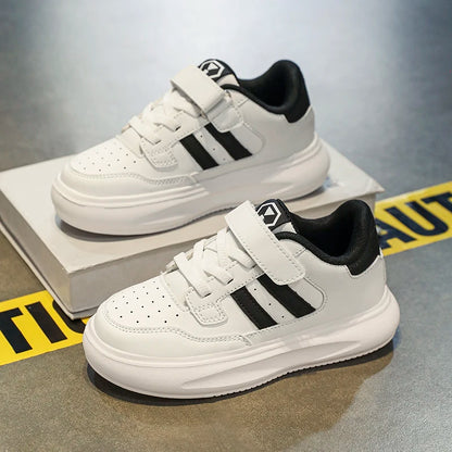 Children's Sneakers Kids Fashion Design Black White Non-slip Casual Shoes for Boys Girls Breathable Sneakers Toddler Outdoor