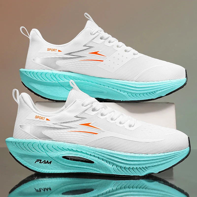 Marathon Sneakers Men Running Shoes Anti-slip Comfortable Racing Carbon Board Training Mesh Tennis Shoes Casual for Women 2026