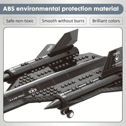 Creative Military SR-71 Blackbird Spy Plane  Building Blocks SetsMOC Kit Assembly Bricks STEM Learning Toys Gift for Children