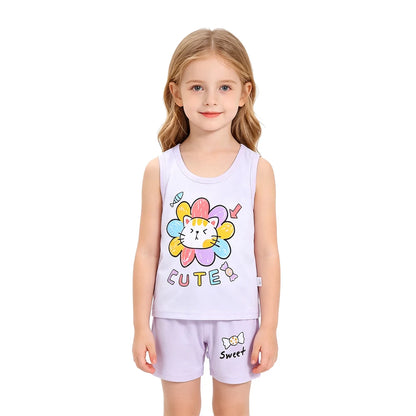 Fashion Kids Clothes Boys Girls Sets Top Shorts 2PCS 100% Cotton Soft Summer Children Baby Cloths T-shirt Shorts Toddler Suit