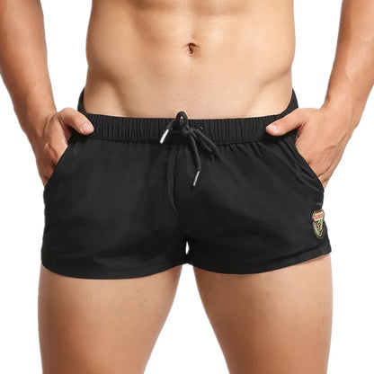 SEOBEAN Men's Quick Dry Swimwear Beach Shorts Summer Surf Fitness Board Trunks Gym Short Pants Male Clothing
