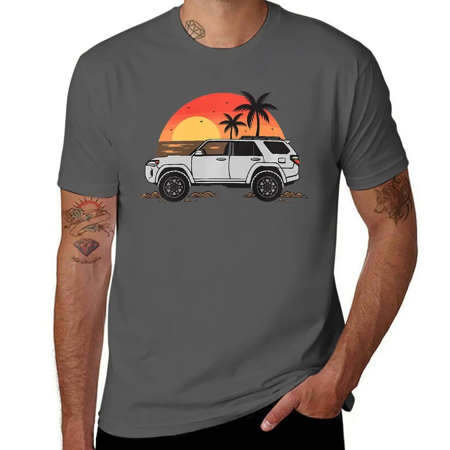 4Runner Nation Hawaii Yotas Crew T-Shirt boys whites funnys summer top heavy weight t shirts for men