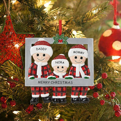 Christmas Pendant DIY Personal Family Christmas Decorations For Home 2025 Navidad Christmas Tree Hanging Ornament New Year 2026