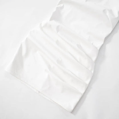 Talenza Women's Leather Vest Dress Sexy PU Leather Vest Short Dress Solid Gloves Pleated Sleeveless Street Y2k Party Club Dress