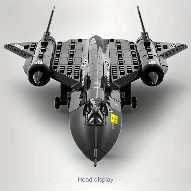Creative Military SR-71 Blackbird Spy Plane  Building Blocks SetsMOC Kit Assembly Bricks STEM Learning Toys Gift for Children