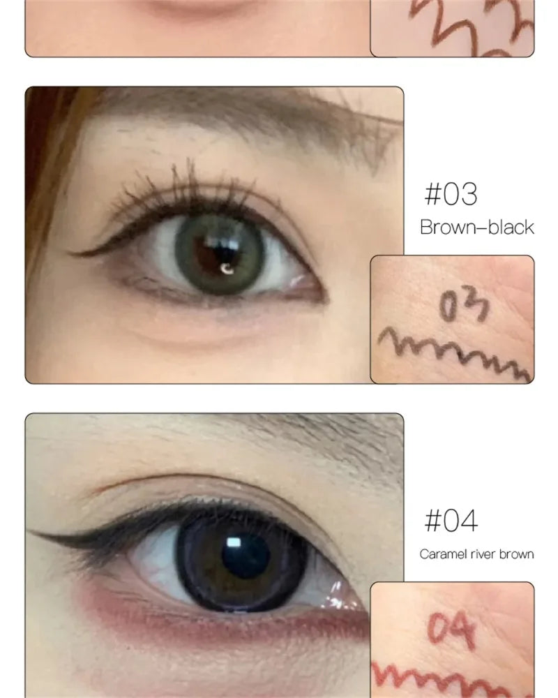 12 Colors Eyeliner Pencil Smooth Wine Red Soft High Pigment Eye Liner Pen Waterproof Matte Aegyosal Lying Silkworm Eyes Makeup