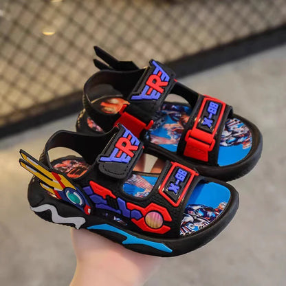 Kids' Sports Beach Shoes for Small To Big Children Summer Cool Boys' Sandals – Waterproof Plastic Fashion Korean-style