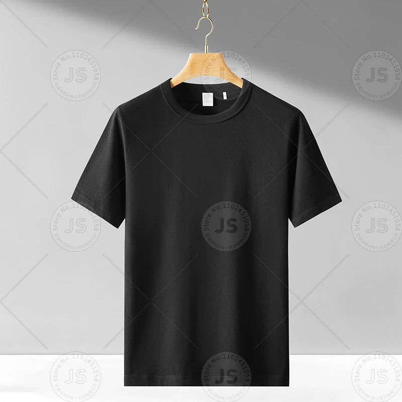 TESM Men Yellow Cotton T-Shirt Men Women Summer Streetwear Fashion Short Sleeve Couple Parent-Child Casual  Cotton Tee