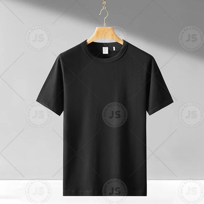 TESM Men Yellow Cotton T-Shirt Men Women Summer Streetwear Fashion Short Sleeve Couple Parent-Child Casual  Cotton Tee