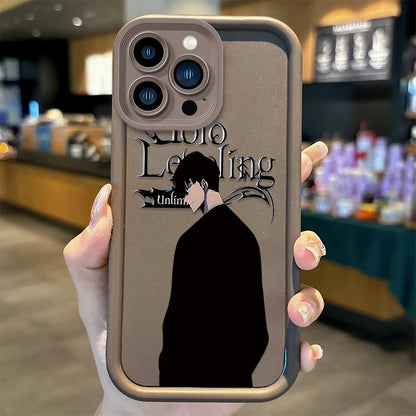 Cool S-Solo Levelings Anime Phone Case for iPhone16 15 14 13 12 11 Pro Max 16 15 14 8 7 Plus X XS Max 8 7 FE Silicone Back Cover