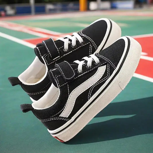 2025 Kid's New Canvas Shoes Teen Boys Fashion Sneakers Girls Casual Shoes Young Students Soft Comfort Bottom Sport Running Shoes