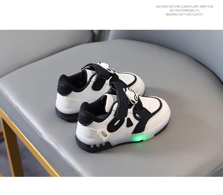 Kid Sneakers 2025 Autumn New Light Up Kid Shoe Trend Boy Sneakers Cute Girl Shoe Fashion Tennis Female Designer Shoe Кроссовки