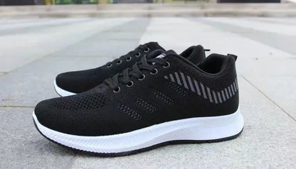 2025 Summer Unisex Mesh Casual Sneakers Outdoor Breathable Light Lace Up Casual Shoes for Men Flat Walking Training Sports Shoes