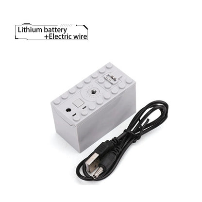 Electric Motor Set the Car Remote Control Battery Box Switch with Led Light Power Function MOC Building Blocks Cars Motor Toys
