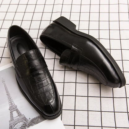 Male Luxury Business Oxford Leather Designer Mens Classic Smile Formal Dress Shoes for Men Falts Office Wedding Flats Footwear