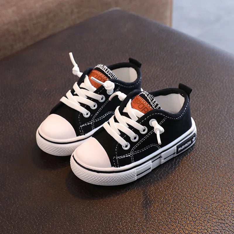 Kid Sneakers Summer Canvas Shoes For Children Fashion Anti-slip Baby Shoes Girls Boys Breathable Casual Shoes Slippers 21-32