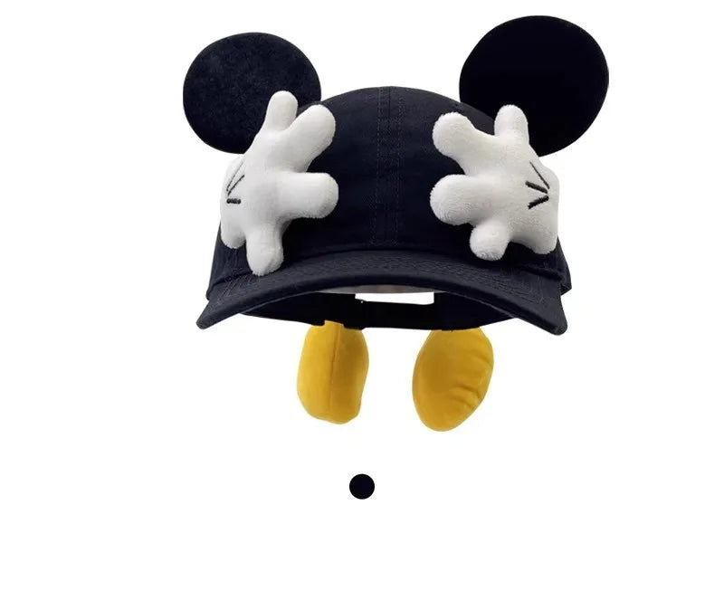 Mickey Baseball Cap Cartoon Design Parody Mickey Cute Creative Big Ear Design Duck Tongue Hat Fashionable And Versatile Cap Toys