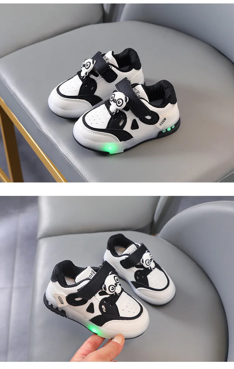 Kid Sneakers 2025 Autumn New Light Up Kid Shoe Trend Boy Sneakers Cute Girl Shoe Fashion Tennis Female Designer Shoe Кроссовки