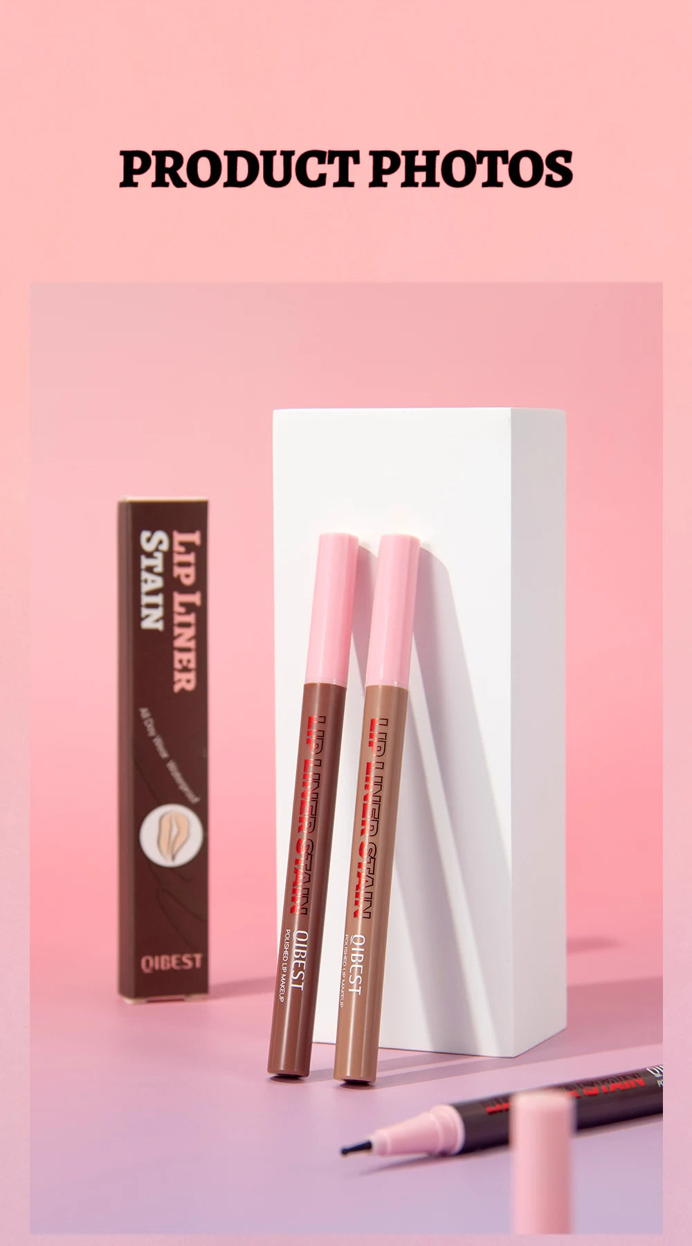 QIBEST Matte Liquid Lipliner Pencil Waterproof Plumping Stain Lipstick Natural Lip Liner Outline Lips Contour Pen Cosmetics